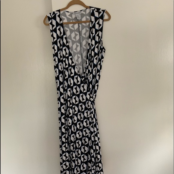 JESSICA LONDON wrap dress- sleeveless 12W large - Picture 7 of 9